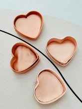 Load image into Gallery viewer, Vintage pink ribbon satin heart shaped jewelry boxes
