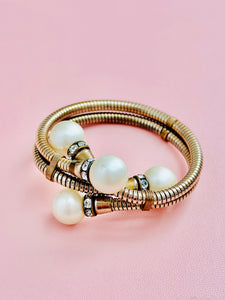 Vintage 1930s pearl bangle/cuff