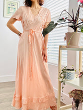 Load image into Gallery viewer, Vintage 1930s pink satin lingerie dress
