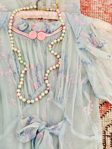 Vintage pastel pearl necklace