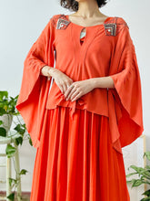 Load image into Gallery viewer, Vintage 1930s coral rayon top
