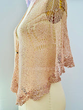 Load image into Gallery viewer, Vintage pastel pink crochet scarf/shawl
