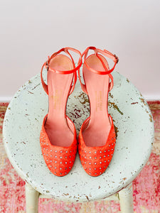 Vintage 1930s “Bonwit Teller” rhinestone heels