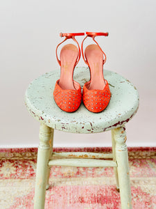 Vintage 1930s “Bonwit Teller” rhinestone heels