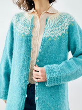 Load image into Gallery viewer, Vintage blue sweater duster
