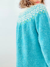 Load image into Gallery viewer, Vintage blue sweater duster
