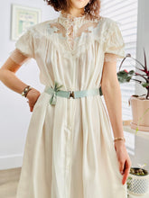 Load image into Gallery viewer, Antique Edwardian French adjustable ribbon sash
