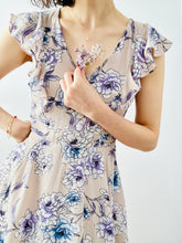 Load image into Gallery viewer, Purple floral print dress
