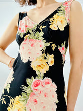 Load image into Gallery viewer, Vintage 90s rayon floral dress
