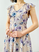 Load image into Gallery viewer, Purple floral print dress
