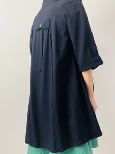 Vintage 1960s navy blue coat