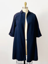 Load image into Gallery viewer, Vintage 1960s navy blue coat
