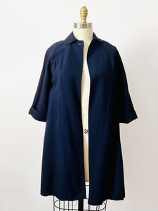 Vintage 1960s navy blue coat