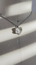 Load and play video in Gallery viewer, Vintage SWAROVSKI heart pendant necklace
