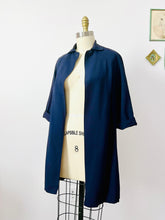 Load image into Gallery viewer, Vintage 1960s navy blue coat
