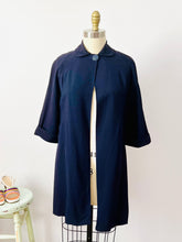 Load image into Gallery viewer, Vintage 1960s navy blue coat
