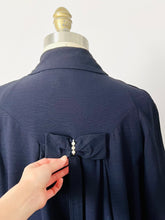 Load image into Gallery viewer, Vintage 1960s navy blue coat
