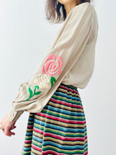 Load image into Gallery viewer, Vintage 1940s style embroidered top
