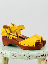 Load image into Gallery viewer, Yellow clog style sandals
