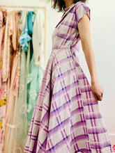 Load image into Gallery viewer, Vintage 1930s pastel plaid dress
