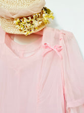 Load image into Gallery viewer, Vintage 1930s pastel pink silk dress
