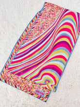 Load image into Gallery viewer, Vintage pink swirl abstract scarf
