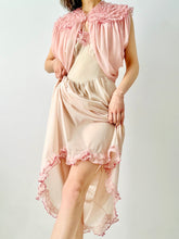 Load image into Gallery viewer, Vintage 1960s pink ruffled lingerie set
