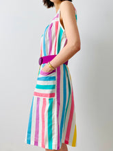 Load image into Gallery viewer, Vintage 1960s pastel stripes dress
