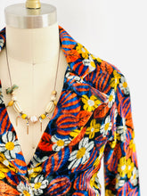 Load image into Gallery viewer, Vintage 1970s Floral Velvet Cropped Jacket
