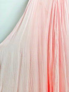 Vintage 1930s pastel pink silk dress