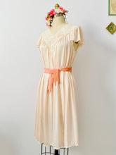 Load image into Gallery viewer, Vintage champagne pink night gown lingerie dress

