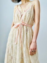 Load image into Gallery viewer, Vintage 1930s style lace dress
