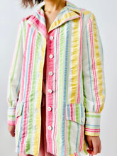 Load image into Gallery viewer, Vintage 1970s pastel stripes jacket
