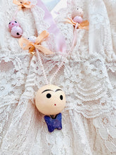 Load image into Gallery viewer, Handmade wooden novelty faces necklace

