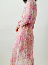 Load image into Gallery viewer, Vintage 1970s purple floral dress
