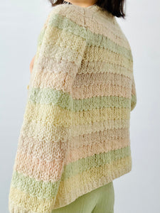 Vintage 1960s pastel colors sweater