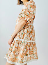 Load image into Gallery viewer, Pastel daisy floral embroidered dress
