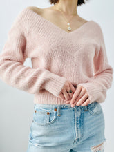Load image into Gallery viewer, Pastel Pink V Neck Sweater
