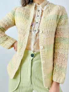 Vintage 1960s pastel colors sweater