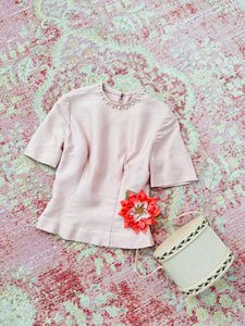 Vintage 1950s pink top