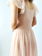 Load image into Gallery viewer, Vintage 1950s pastel pink lace lingerie slip dress
