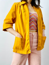 Load image into Gallery viewer, Vintage 1940s yellow corduroy jacket
