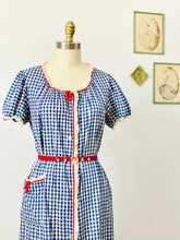 Load image into Gallery viewer, Vintage 1960s babydoll lingerie gingham dress
