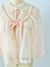 Load image into Gallery viewer, Vintage 1930s pink confetti bed jacket
