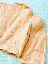 Load image into Gallery viewer, Vintage 1930s Peach Color Embroidered Rayon Crepe Bed Jacket
