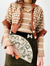 Load image into Gallery viewer, Vintage 1930s Brown Dotted Sweater Vintage Cardigan
