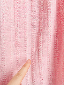 Vintage candy pink knit dress