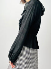 Load image into Gallery viewer, Vintage black silk blouse
