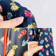 Load image into Gallery viewer, Vintage 1940s floral rayon dress
