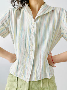 Vintage 1940s pastel top